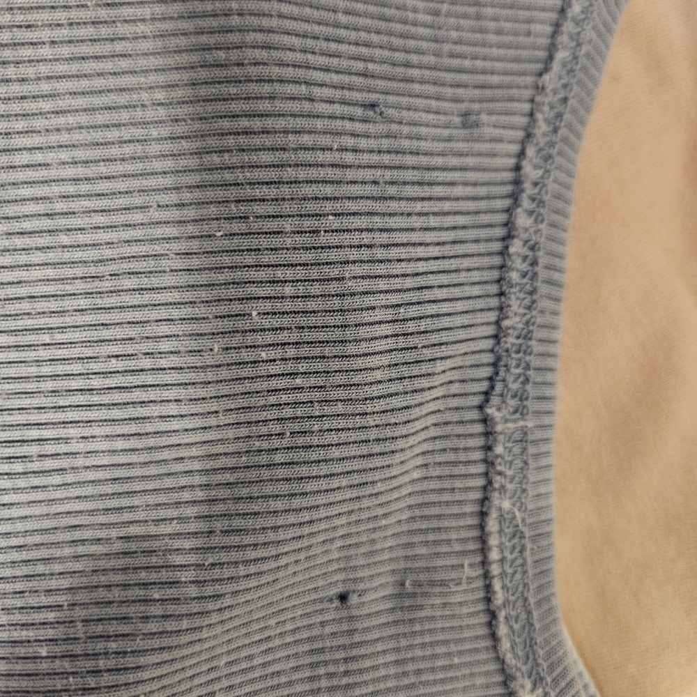Light Blue Ribbed Women's Top - Picture 8 of 8